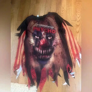Psycho clown mask and  costume